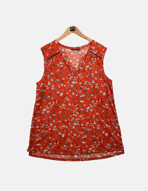 Orange floral big tank FM
